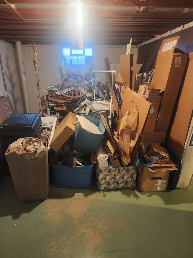 Roll-off dumpster container at job site for Cleanout Dumpster Rental in Fountain Hills